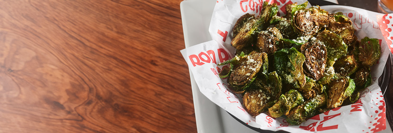 Crispy Parmesan Brussels Sprouts Red Robin   Appetizers Brussel Sprouts Display 