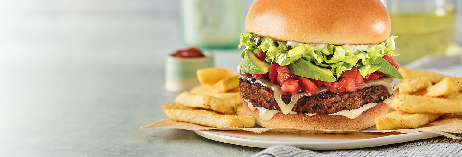 Veggie Red Robin   Lifestyle Burgers Veggie Burger Display 