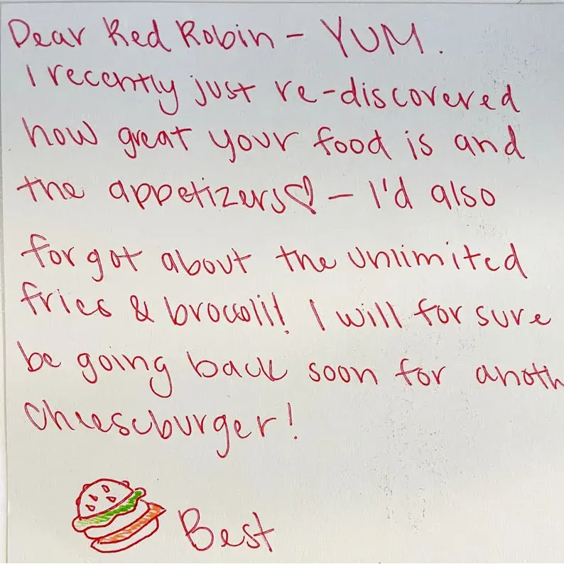 Love letter to Red Robin